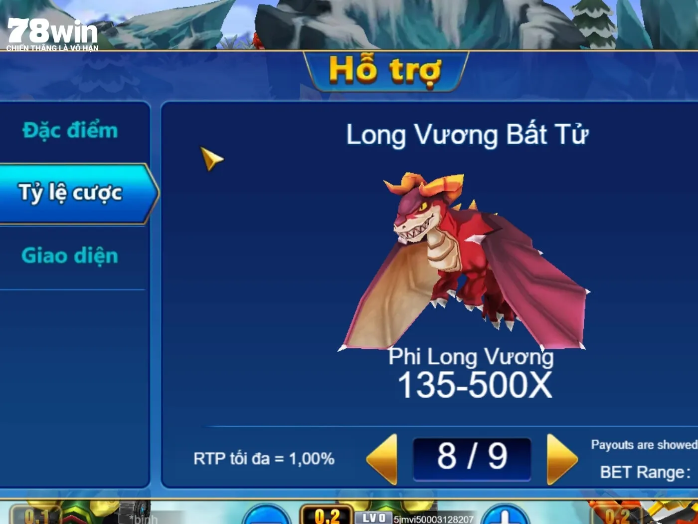 Bảng mục tiêu cần săn thưởng để giành chiến thắng