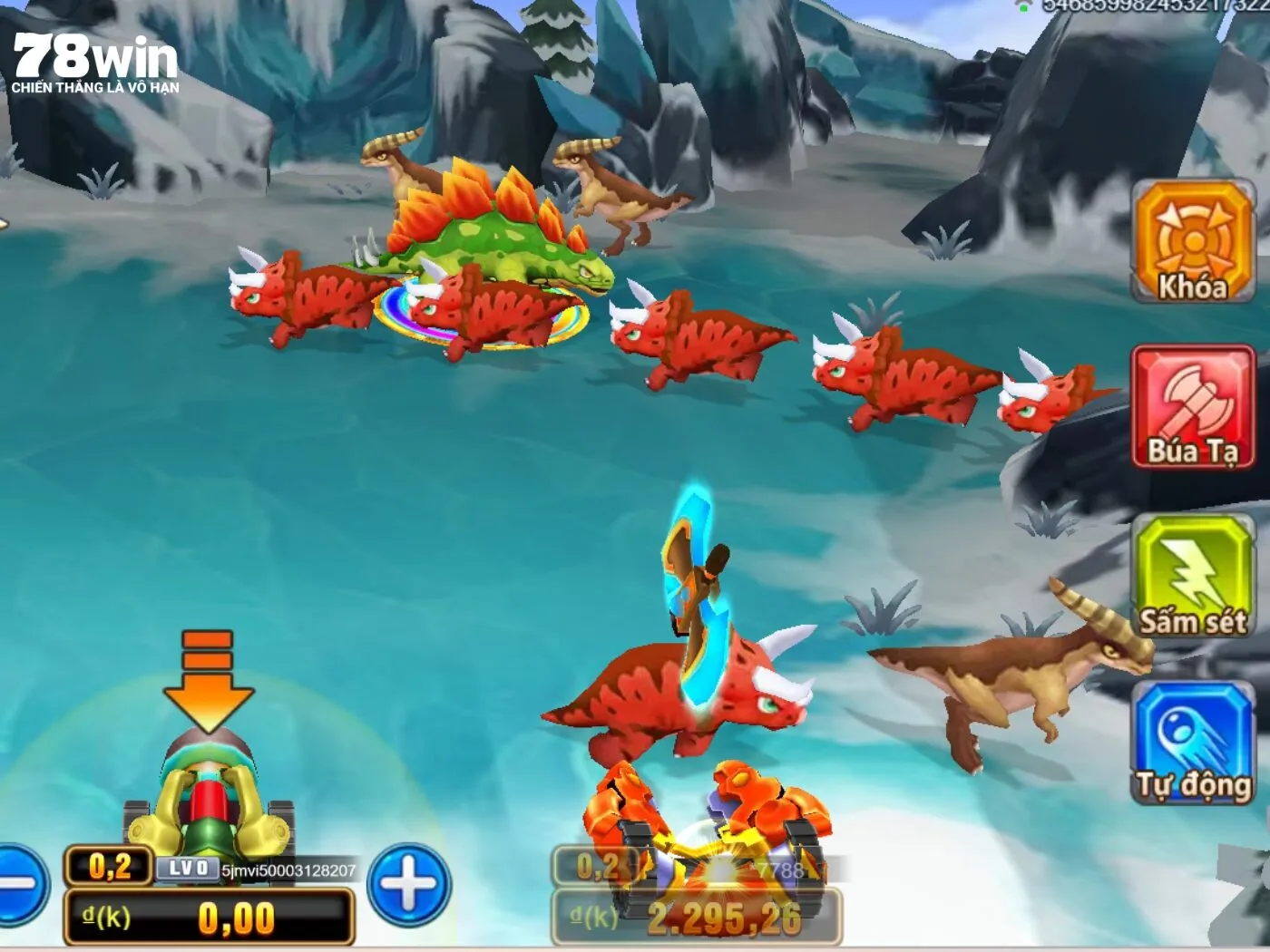 Giao diện chính của trò chơi Chuyên Gia Săn Rồng 78Win
